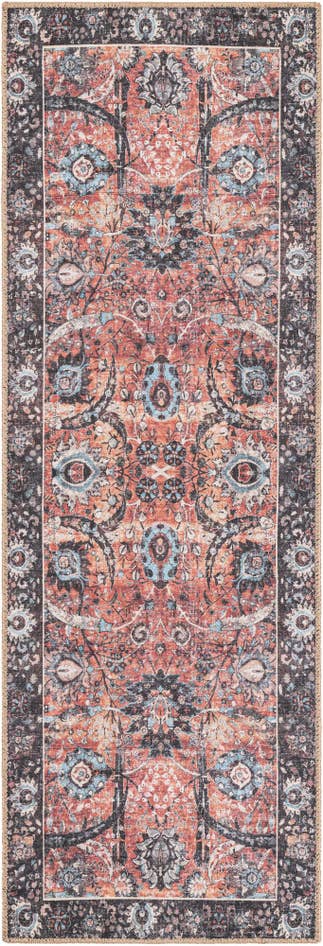 Detail image of 2' x 6' 1 Washable Timeless Runner Rug