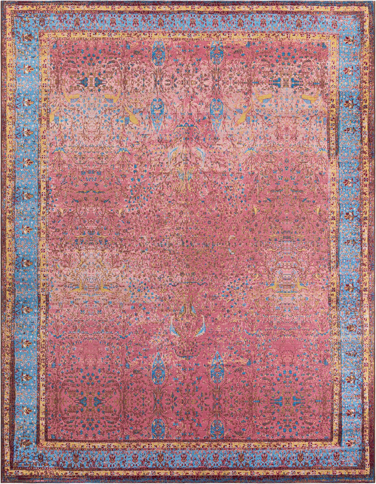 Primary image 10' x 13' 1  Washable Traditional Indoor / Outdoor Rug
