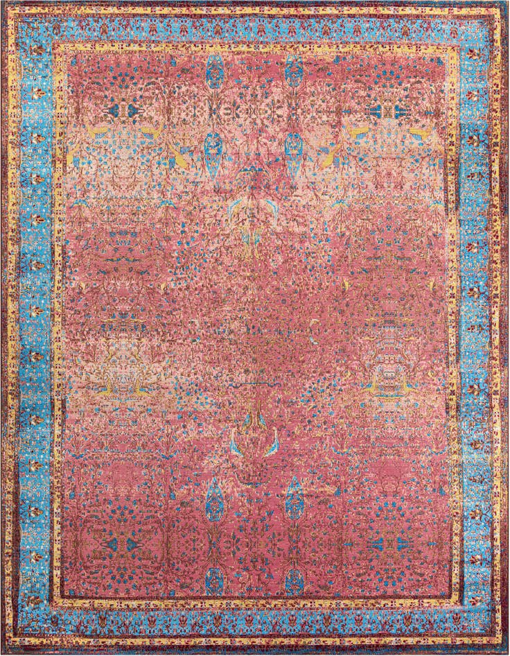 Detail image of 10' x 13' 1 Easy-Clean Traditional Indoor / Outdoor Rug