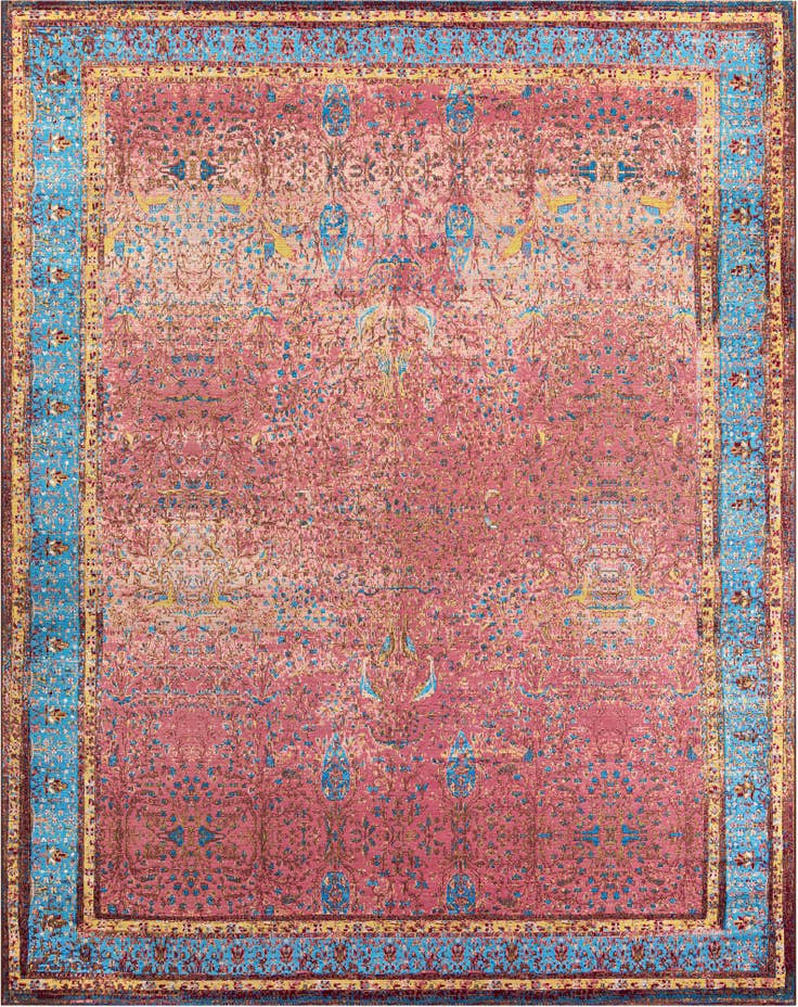 Detail image of 10' x 13' 1 Easy-Clean Traditional Indoor / Outdoor Rug