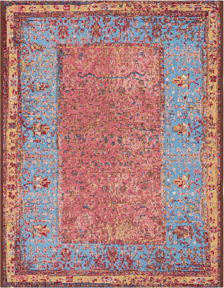 Detail image of 2' x 3' 1 Easy-Clean Traditional Indoor / Outdoor Rug