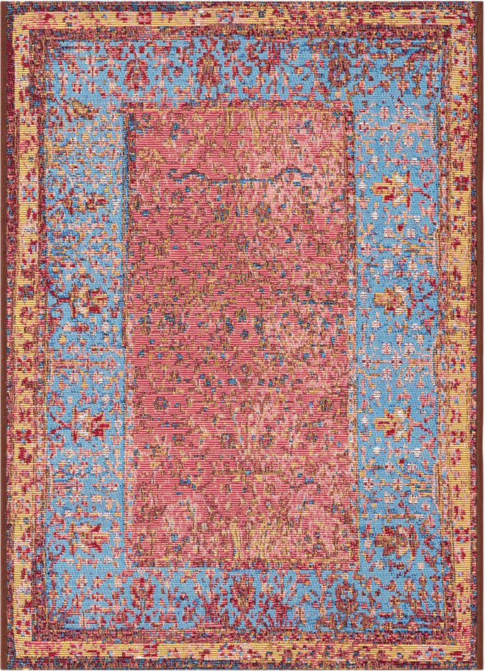 Detail image of 2' x 3' 1 Easy-Clean Traditional Indoor / Outdoor Rug