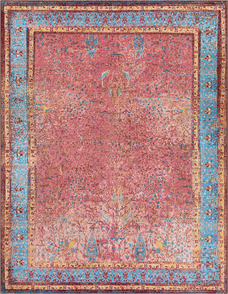 Detail image of 7' 10 x 10' Easy-Clean Traditional Indoor / Outdoor Rug