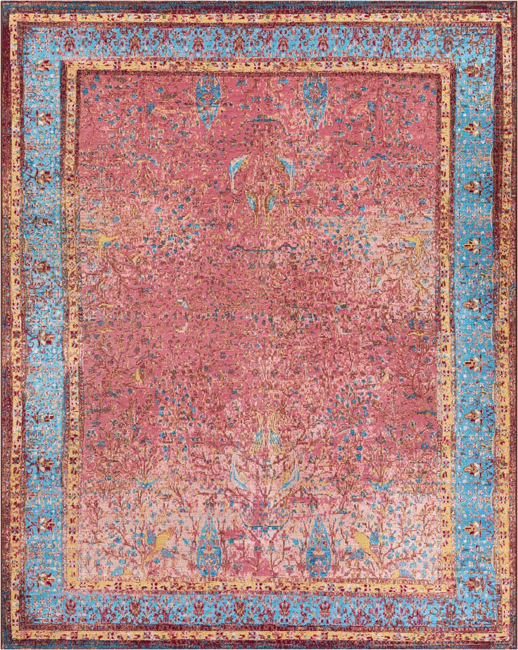 Detail image of 7' 10 x 10' Easy-Clean Traditional Indoor / Outdoor Rug