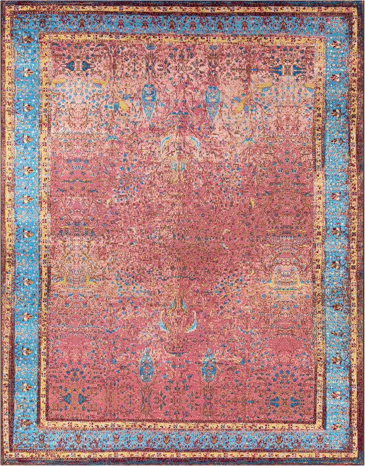Detail image of 9' x 12' Easy-Clean Traditional Indoor / Outdoor Rug