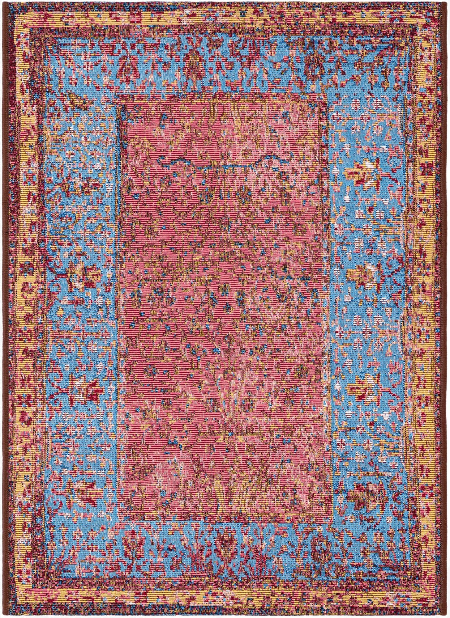 2' x 3' 1  Washable Traditional Indoor / Outdoor Rug