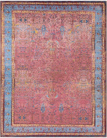 9' x 12' Easy-Clean Traditional Indoor / Outdoor Rug