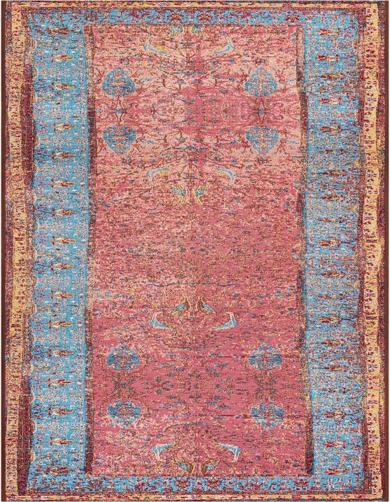 Detail image of 2' 7 x 10' Easy-Clean Traditional Indoor / Outdoor Runner Rug