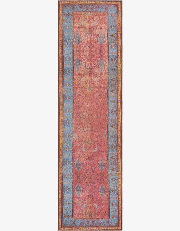 2' 7 x 10' Easy-Clean Traditional Indoor / Outdoor Runner Rug