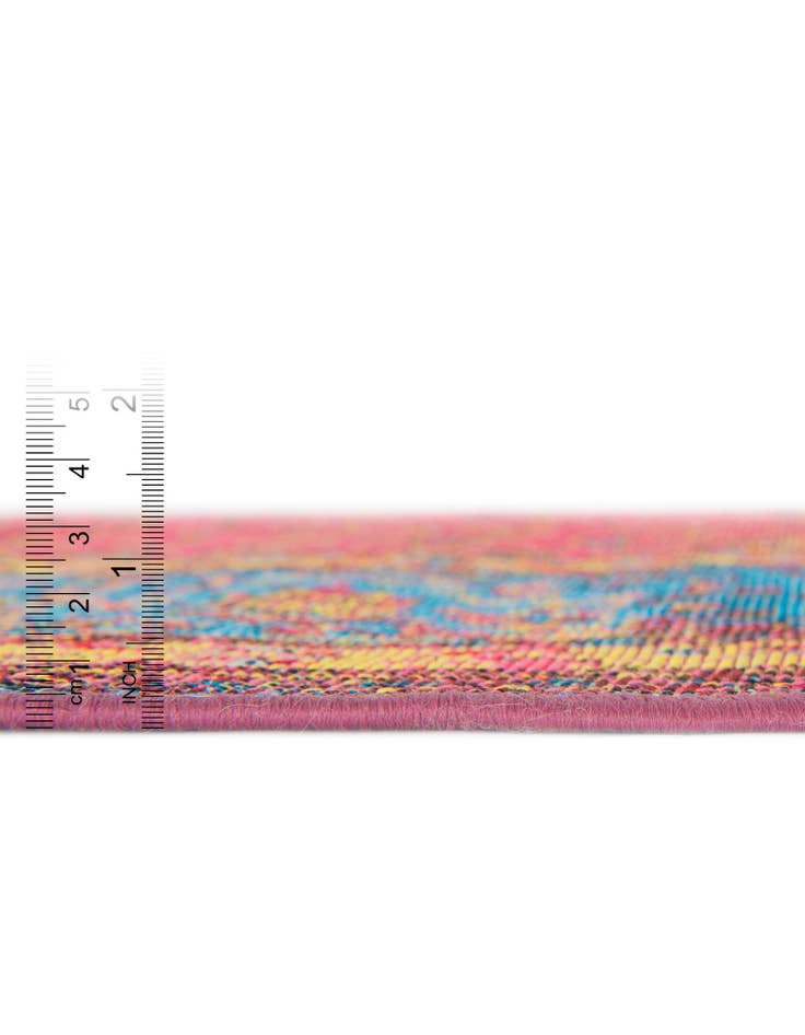 Detail image of 10' x 10'  Washable Traditional Indoor / Outdoor Square Rug