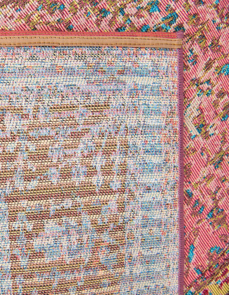 Detail image of 10' x 10'  Washable Traditional Indoor / Outdoor Square Rug