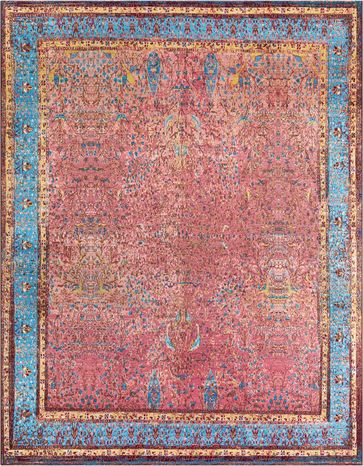 Detail image of 10' x 10' Easy-Clean Traditional Indoor / Outdoor Square Rug
