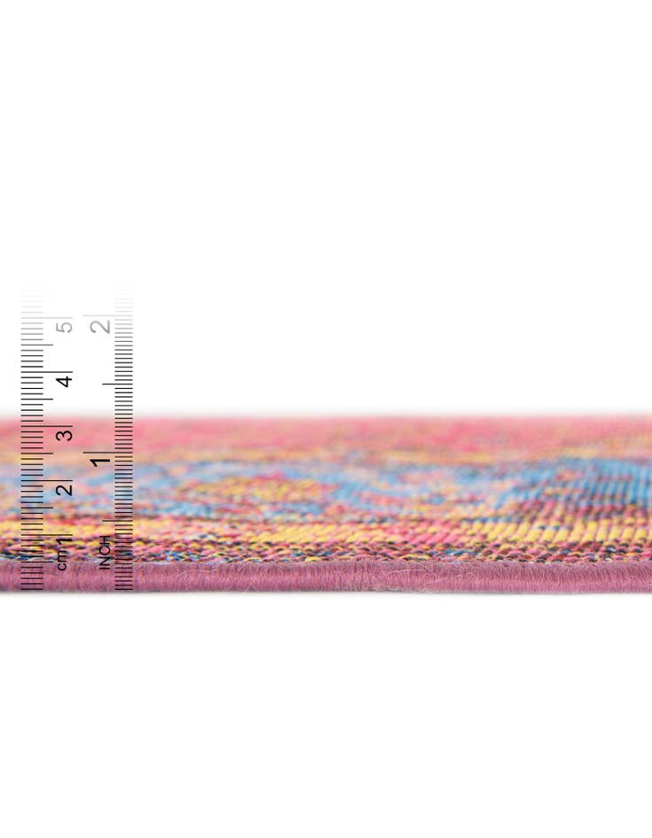 Detail image of 10' x 10'  Washable Traditional Indoor / Outdoor Square Rug