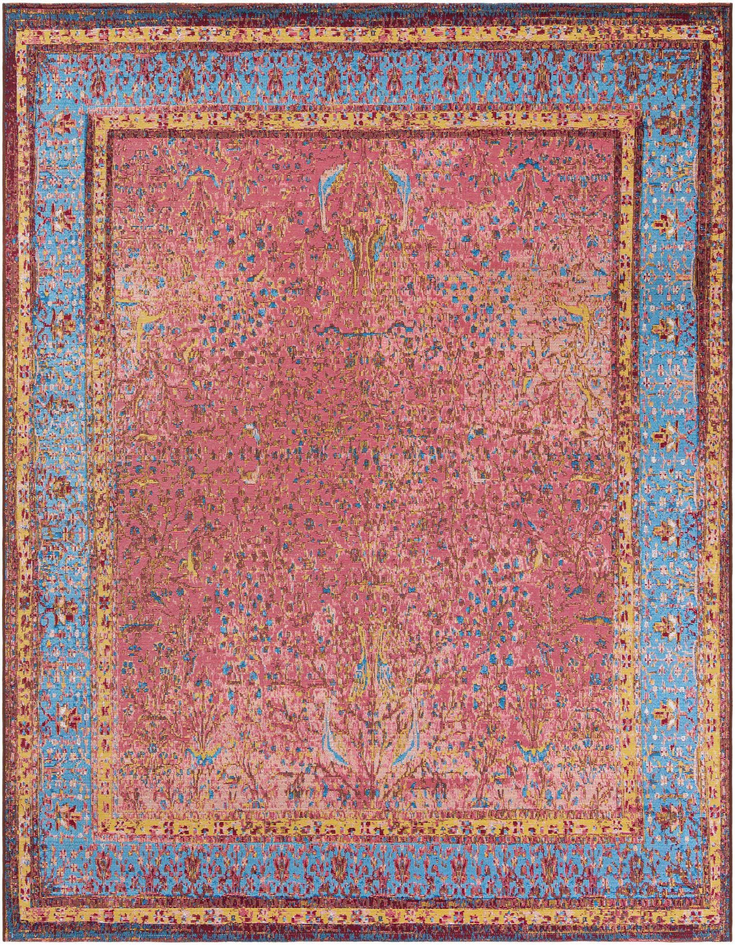 Primary image 7' 10 x 7' 10  Washable Traditional Indoor / Outdoor Square Rug