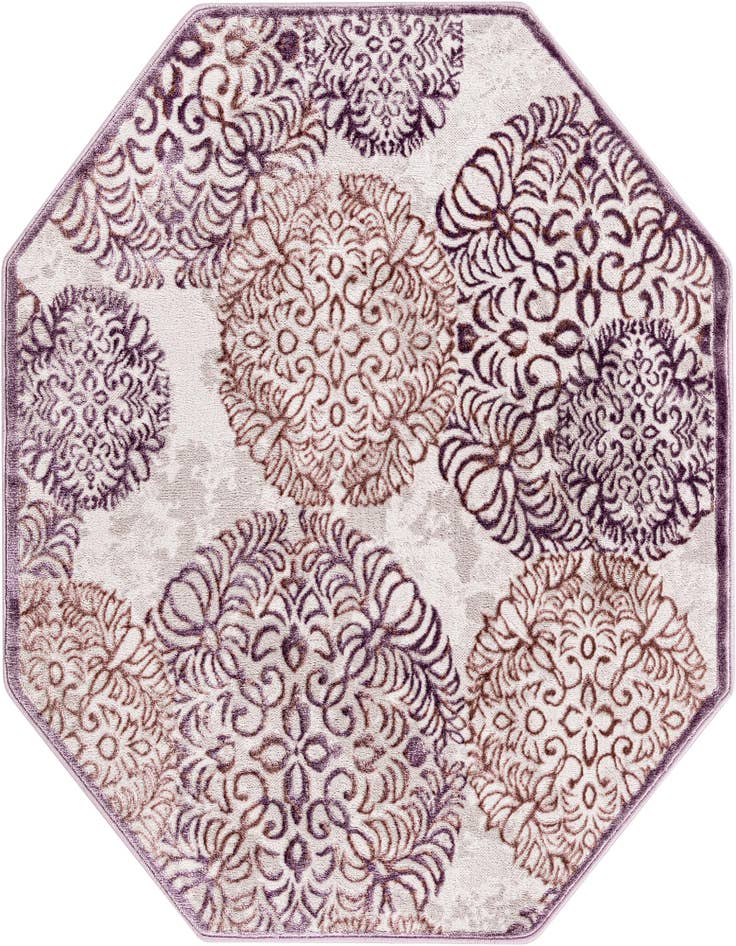 Detail image of 4' x 4' Derbyshire Octagon Rug