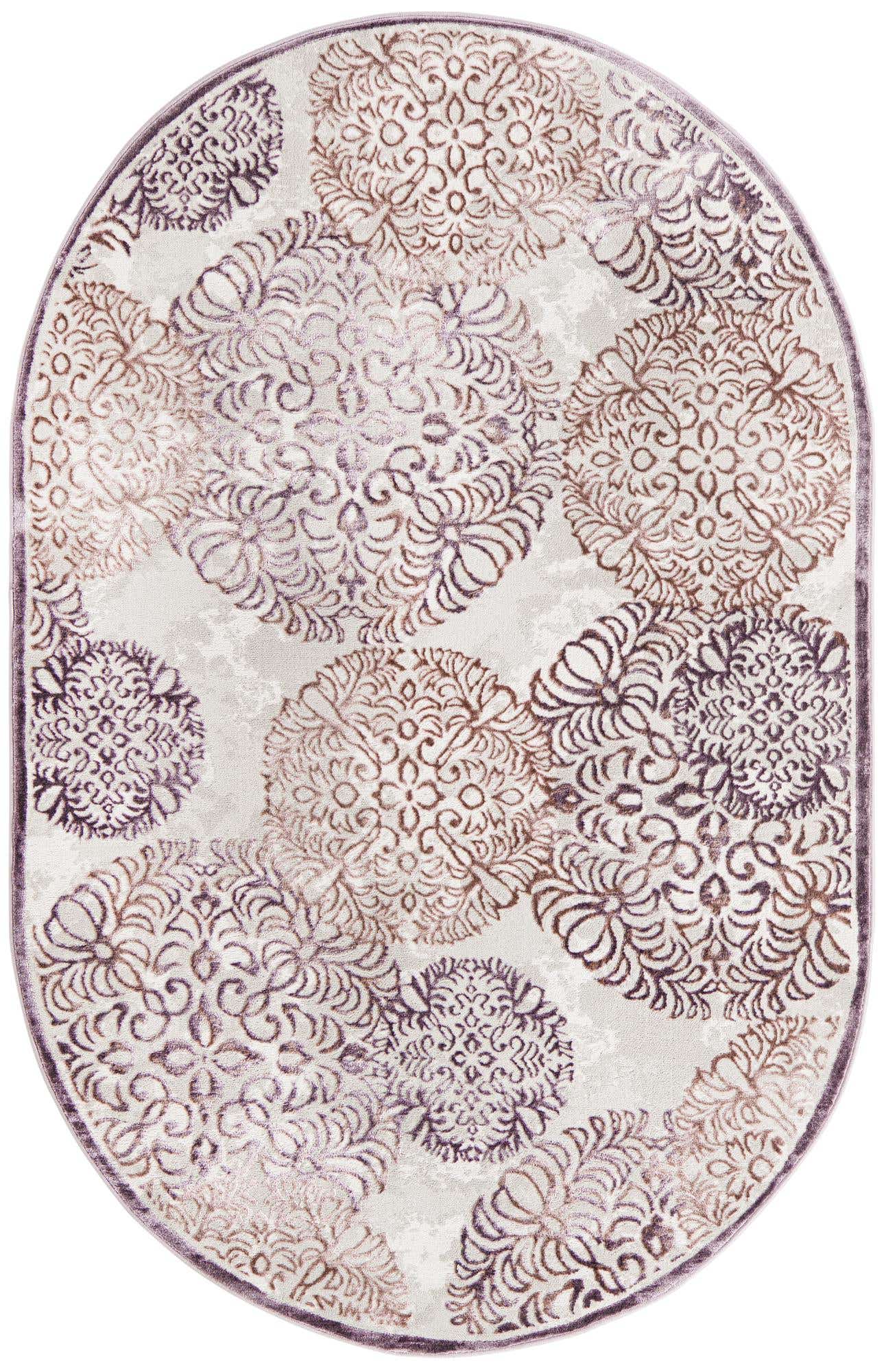 5' 3 x 8' Chesterfield Oval Rug