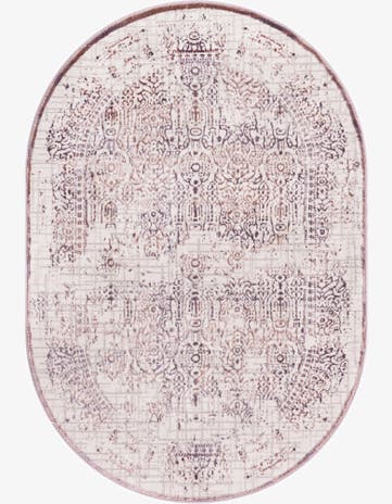 Violet Derbyshire Oval Rug