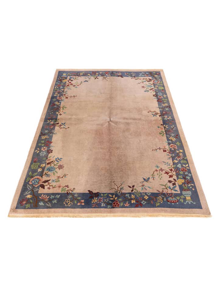 5' 10 x 8' 8 Hand Knotted Antique Finish Wool Rug