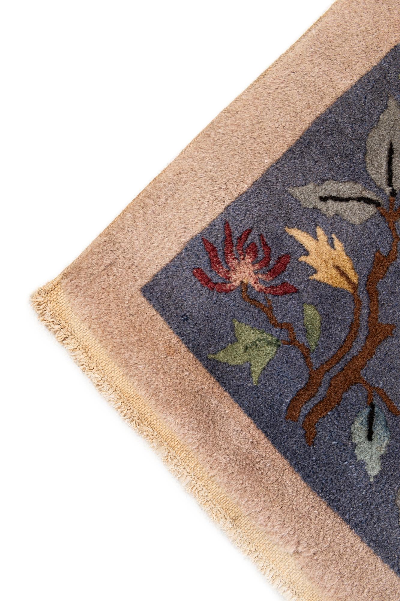 5' 10 x 8' 8 Hand Knotted Antique Finish Wool Rug