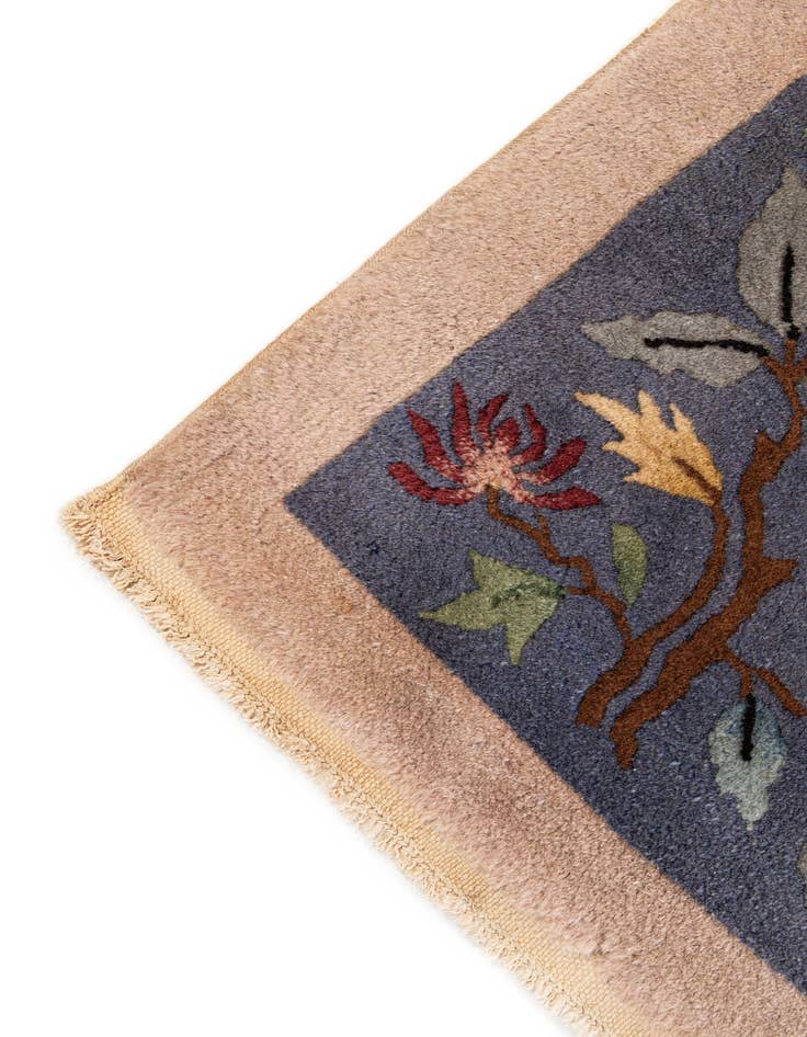 Detail image of 5' 10 x 8' 8  Hand Knotted Antique Finish Wool Rug