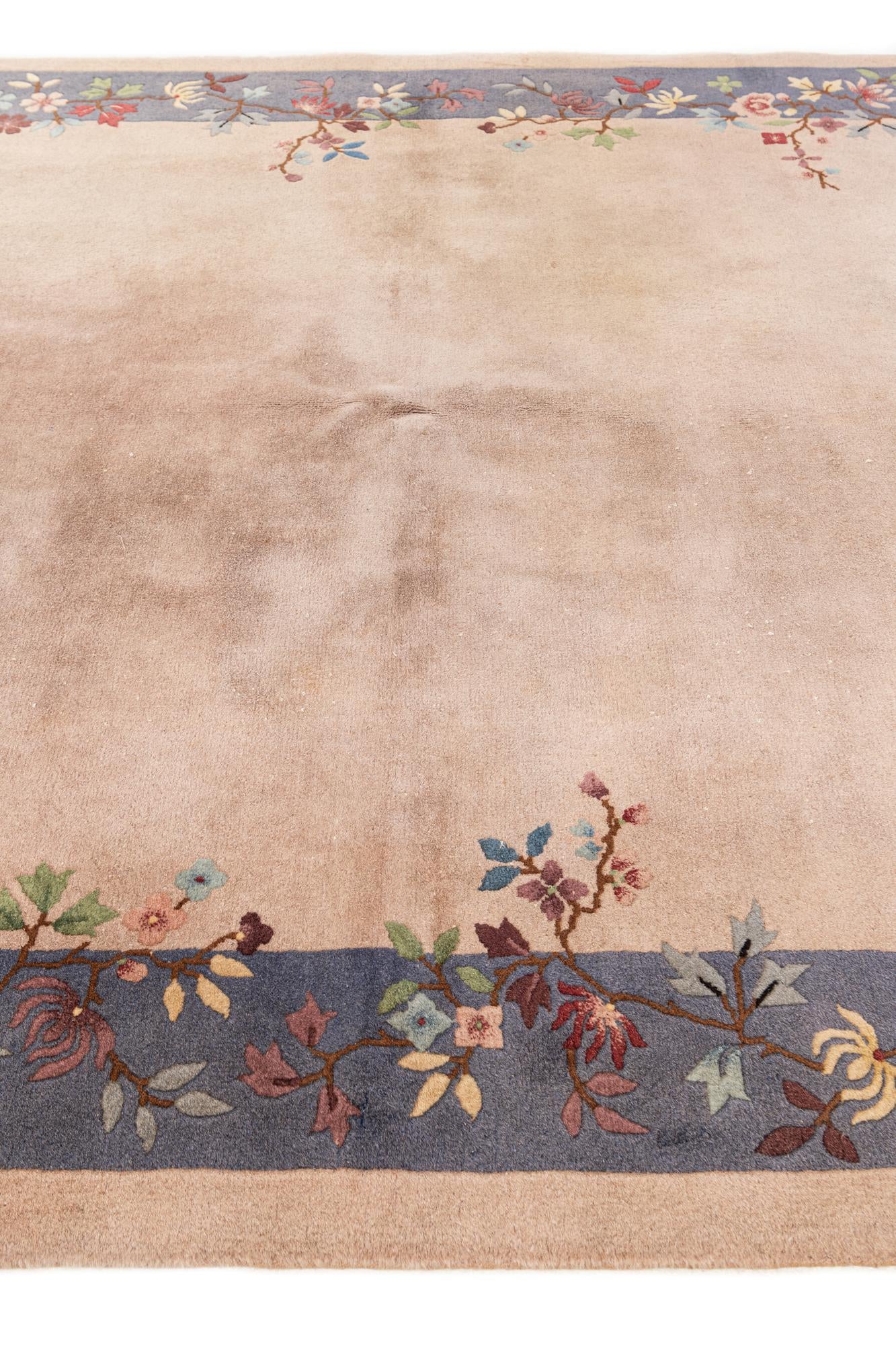 5' 10 x 8' 8 Hand Knotted Antique Finish Wool Rug