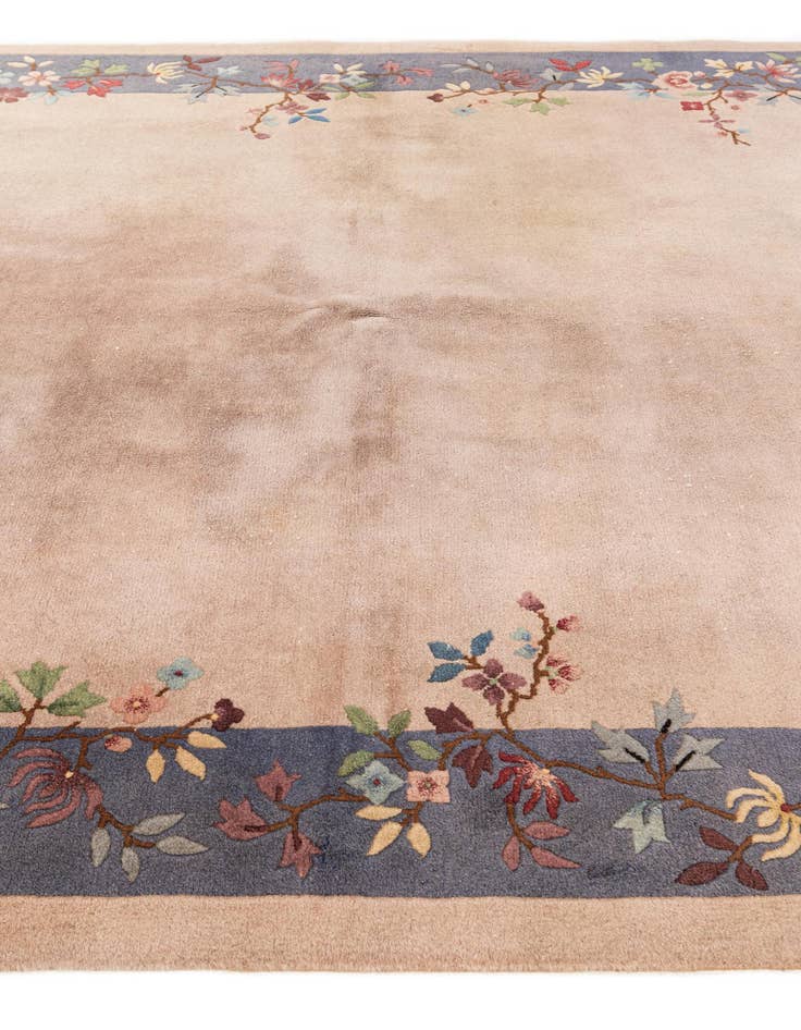 Detail image of 5' 10 x 8' 8 Hand Knotted Antique Finish Wool Rug