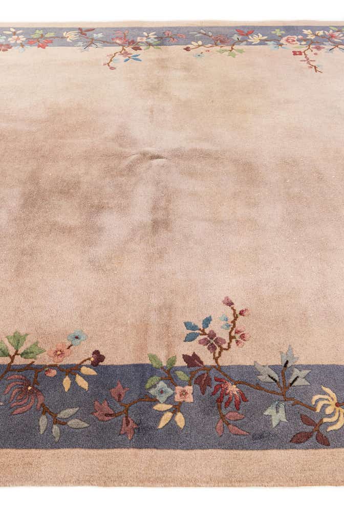 5' 10 x 8' 8 Hand Knotted Antique Finish Wool Rug
