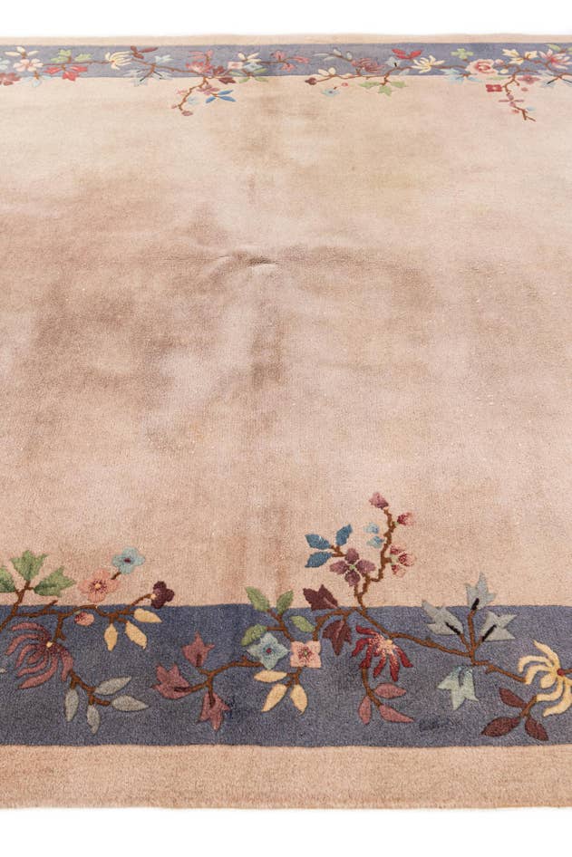 Detail image of 5' 10 x 8' 8 Hand Knotted Antique Finish Wool Rug