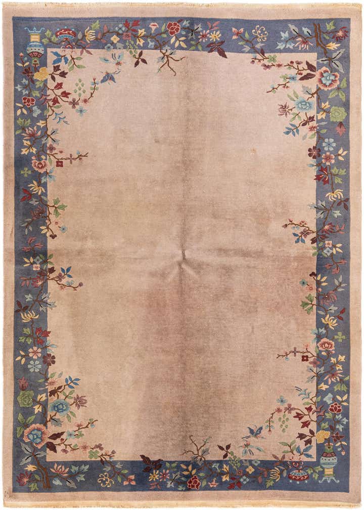 5' 10 x 8' 8 Hand Knotted Antique Finish Wool Rug