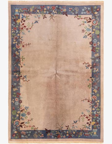 5' 10 x 8' 8 Hand Knotted Antique Finish Wool Rug