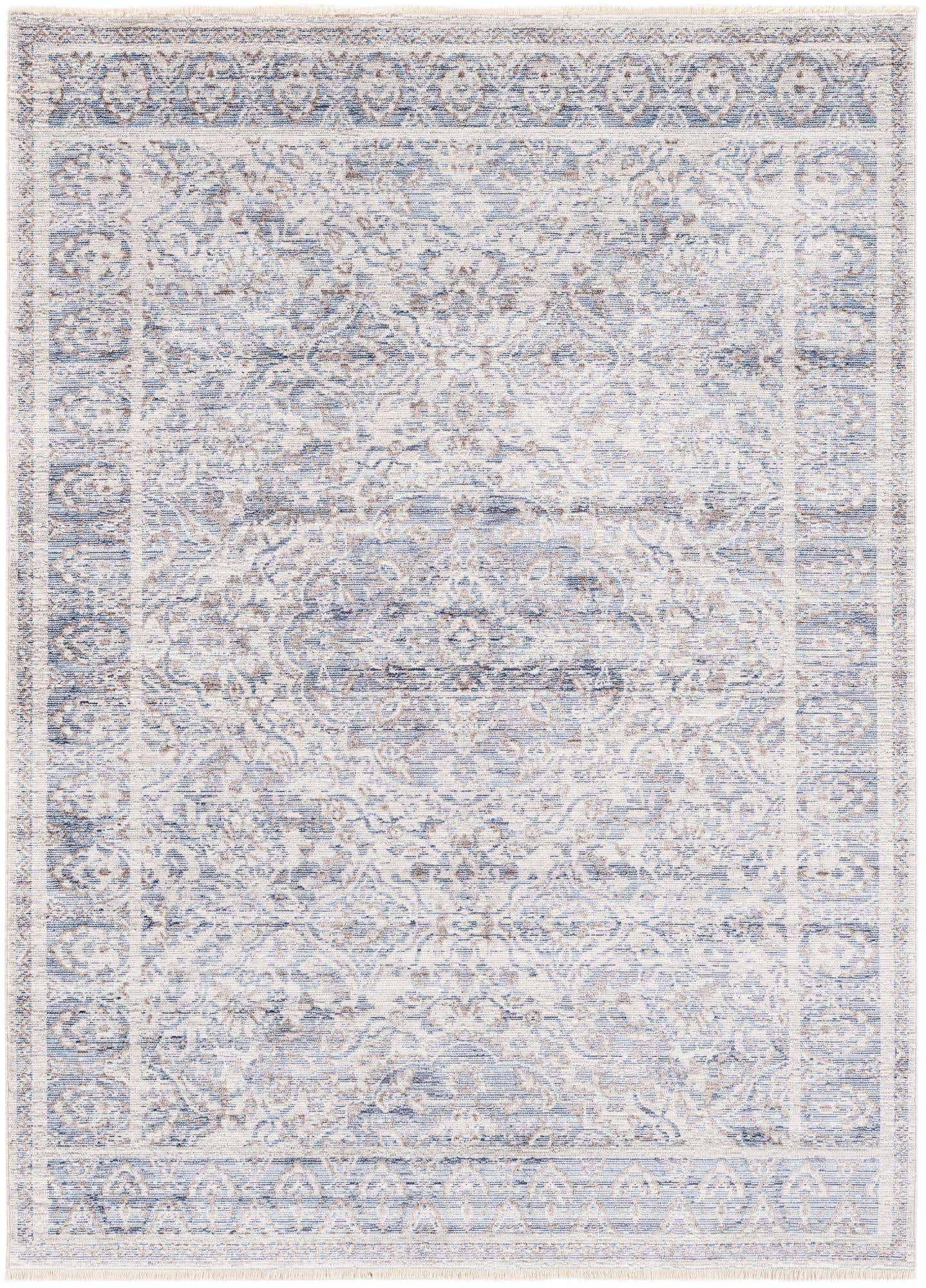 5' 4 x 7' 5 Aqua Rug