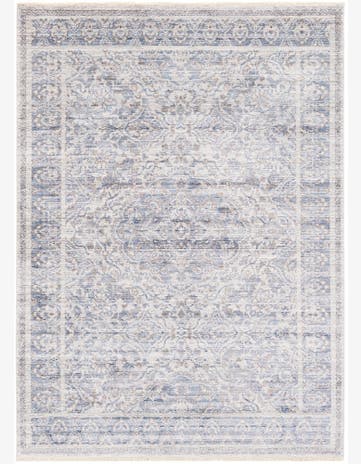 5' 4 x 7' 5 Aqua Rug