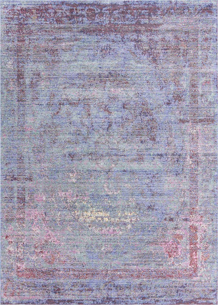 9' x 12' 2 Aqua Rug