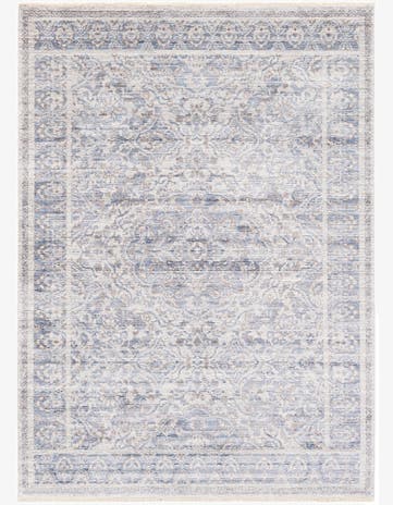 5' 4 x 7' 5 Aqua Rug