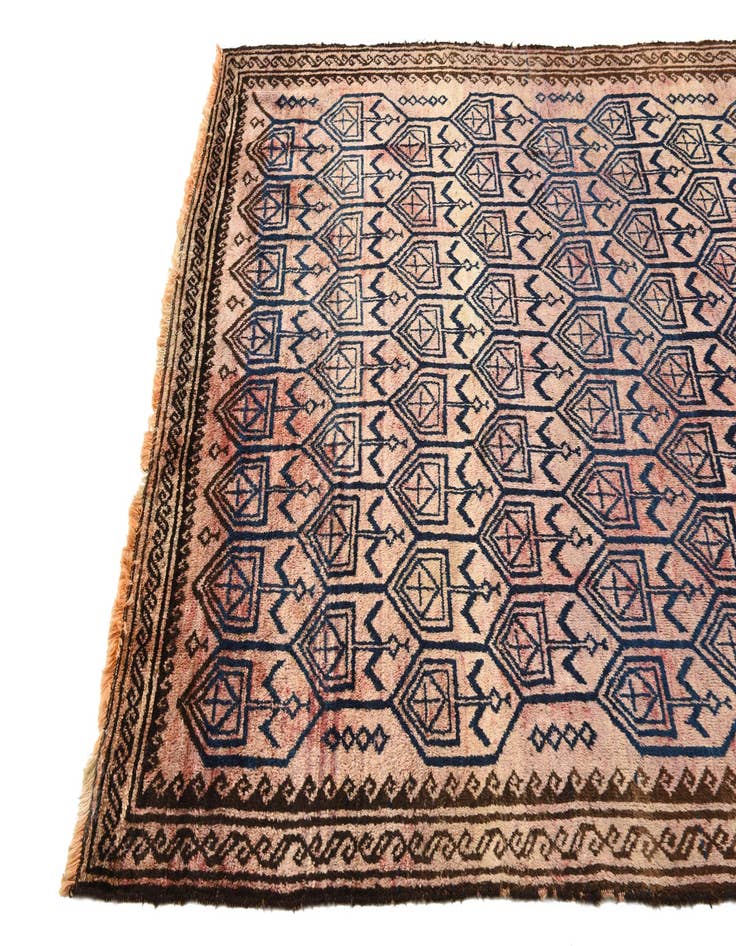 Detail image of 5' 5 x 8' 4 Hand Knotted Balouch Persian Wool Rug