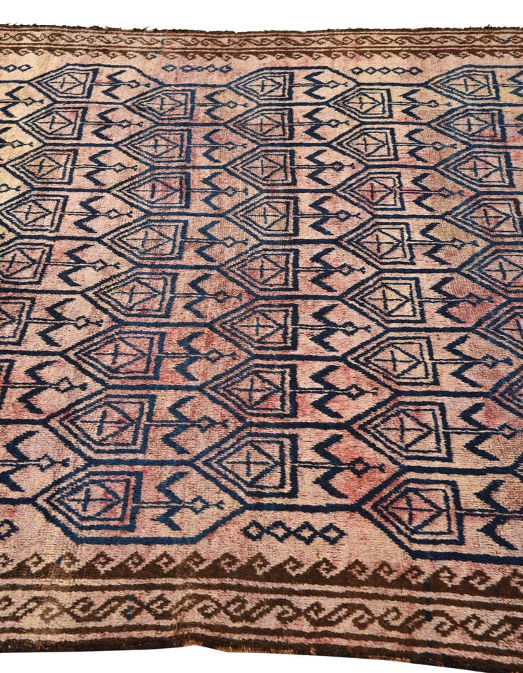 Detail image of 5' 5 x 8' 4 Hand Knotted Balouch Persian Wool Rug