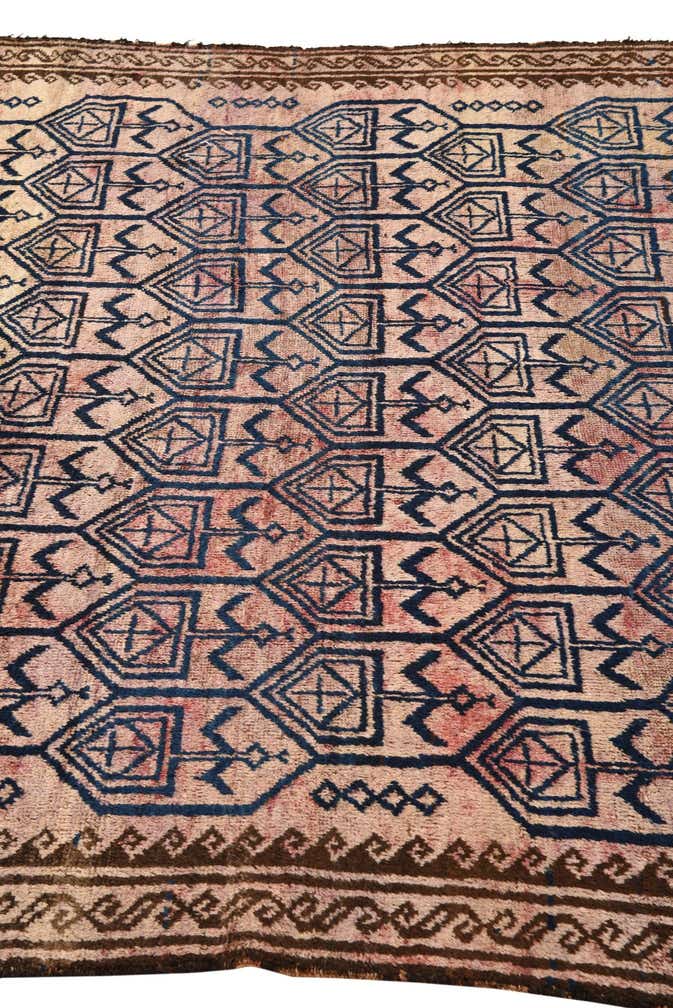 5' 5 x 8' 4 Hand Knotted Balouch Persian Wool Rug