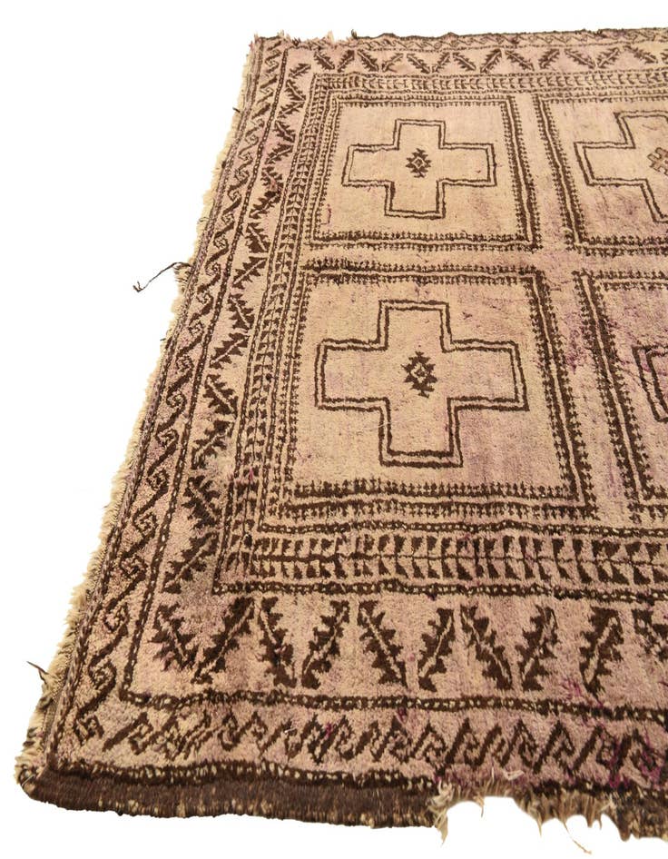 Detail image of 4' 8 x 7' 2 Hand Knotted Balouch Persian Wool Rug