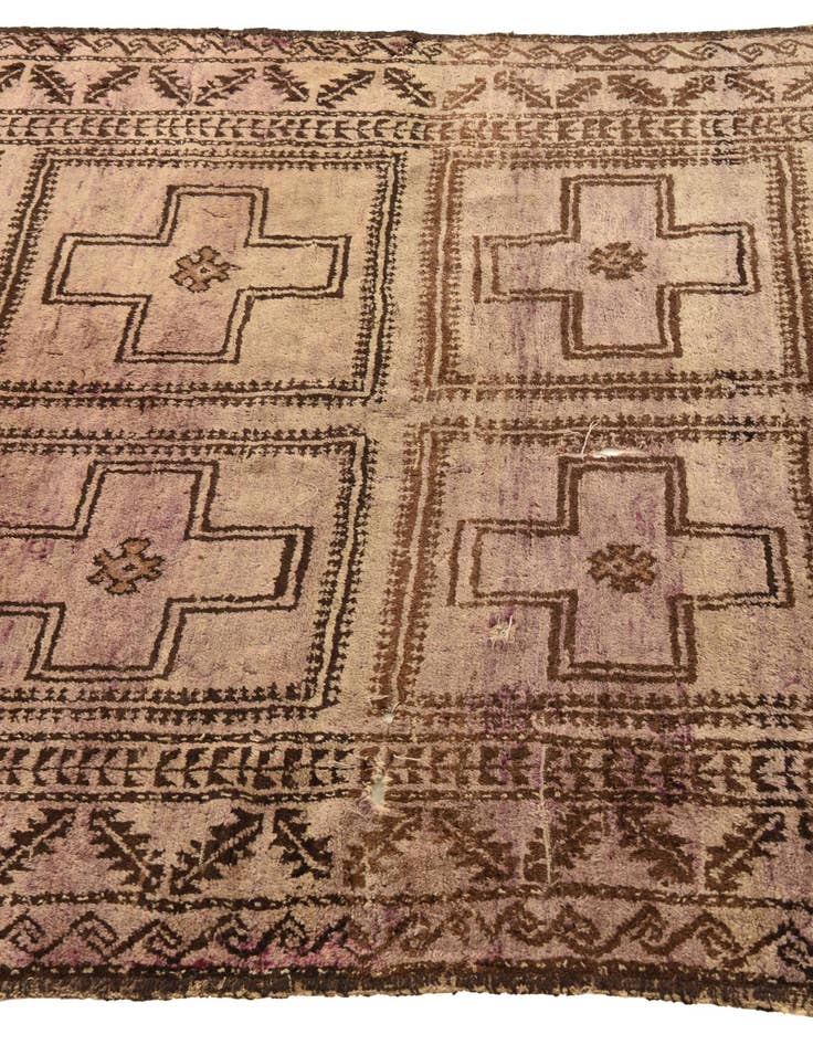 Detail image of 4' 8 x 7' 2 Hand Knotted Balouch Persian Wool Rug