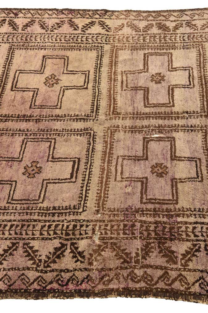 4' 8 x 7' 2 Hand Knotted Balouch Persian Wool Rug