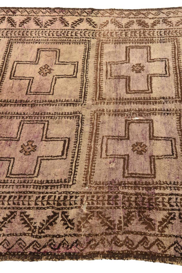 Detail image of 4' 8 x 7' 2 Hand Knotted Balouch Persian Wool Rug