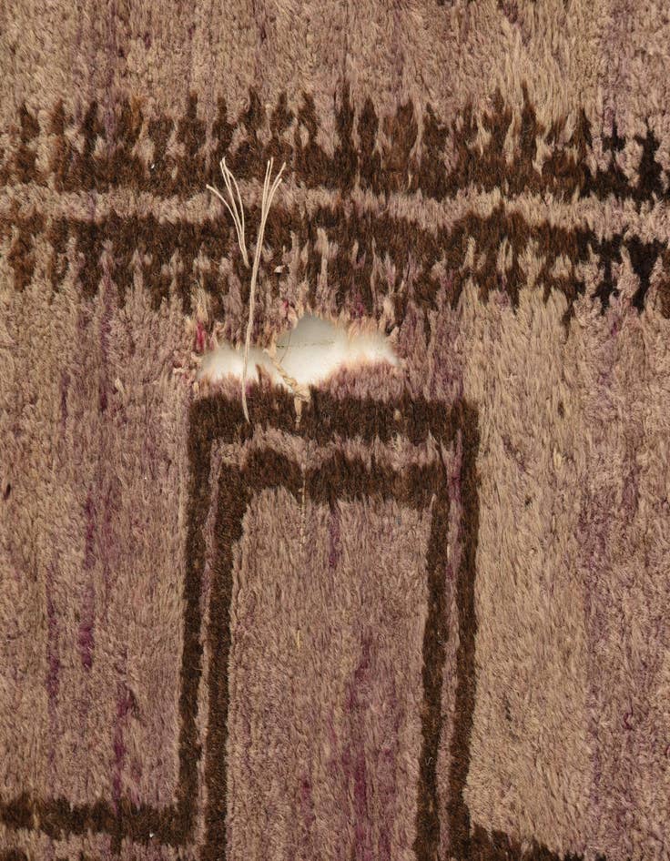 Detail image of 4' 8 x 7' 2 Hand Knotted Balouch Persian Wool Rug