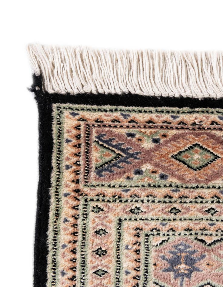 Detail image of 4' 2 x 7' 7  Hand Knotted Bokhara Oriental Rug