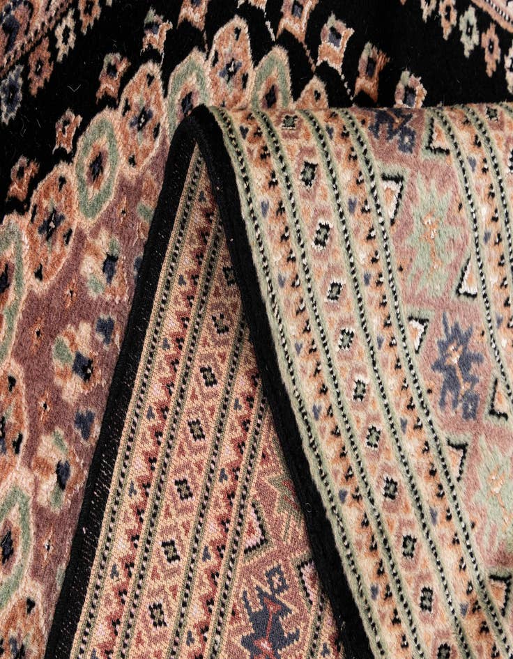 Detail image of 4' 2 x 7' 7  Hand Knotted Bokhara Oriental Rug