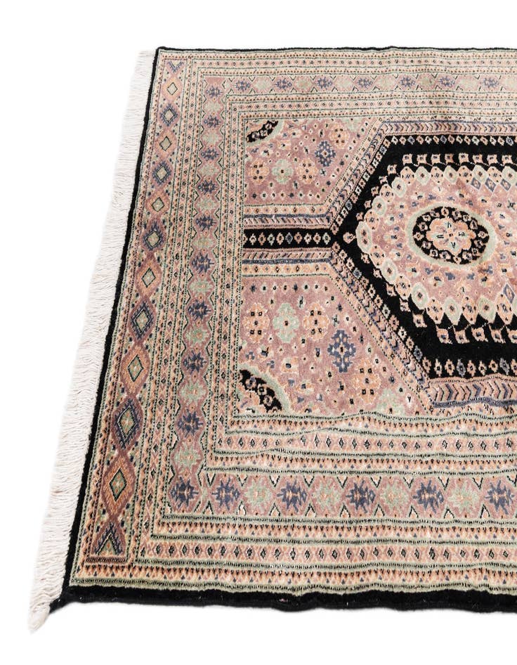 Detail image of 4' 2 x 7' 7  Hand Knotted Bokhara Oriental Rug