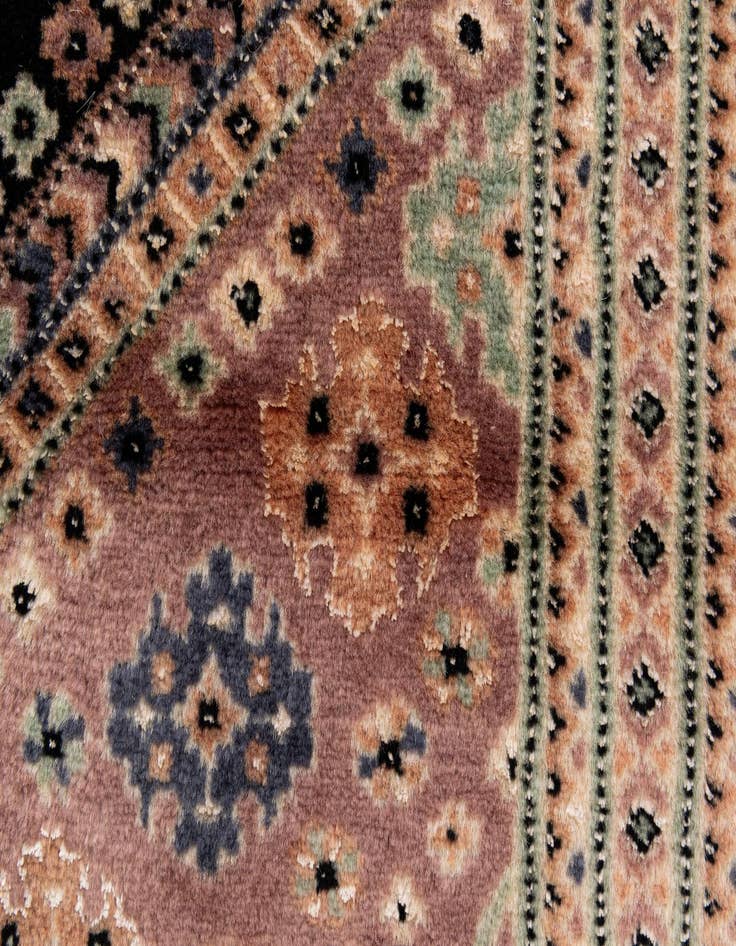 Detail image of 4' 2 x 7' 7  Hand Knotted Bokhara Oriental Rug