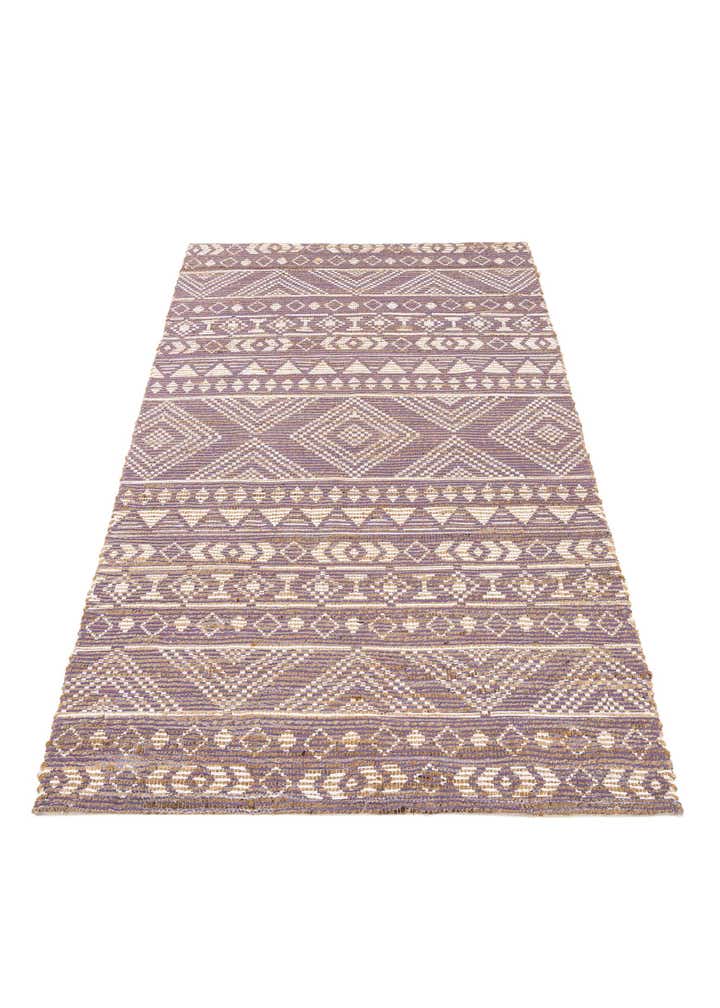 4' 2 x 6' 2 Hand Braided Chenille Jute Rug