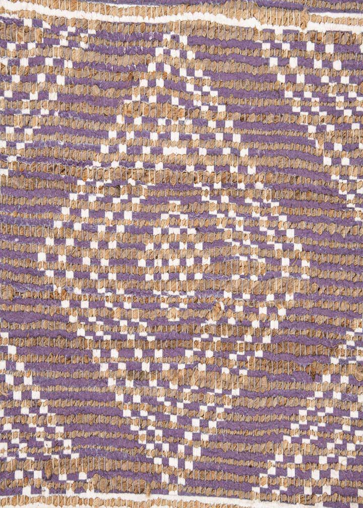4' 2 x 6' 2 Hand Braided Chenille Jute Rug