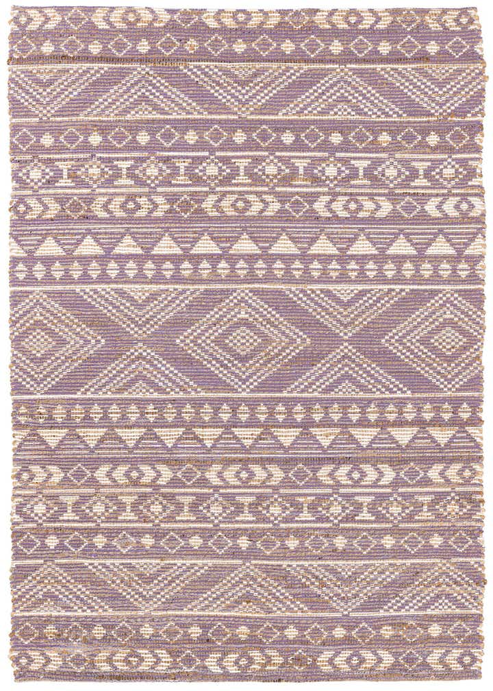 4' 2 x 6' 2 Hand Braided Chenille Jute Rug