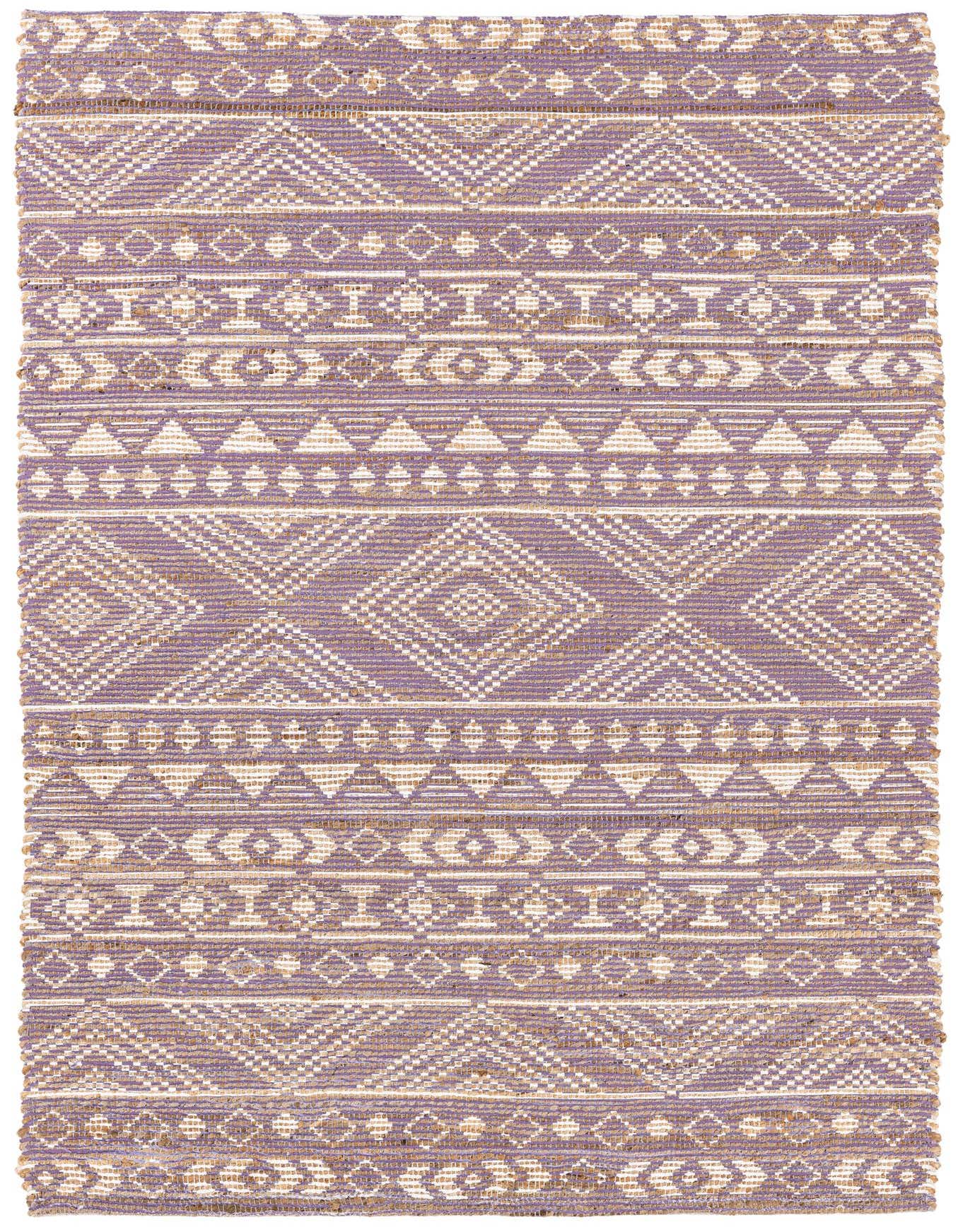 4' 2 x 6' 2 Hand Braided Chenille Jute Rug